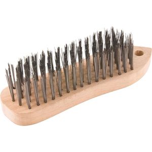 Escova Manual de Aço carbono Sem Cabo e Base de Madeira - 35.99.000.517 - VONDER