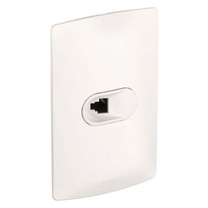 Tomada Telefone RJ11 2 Fio 4x2 Branco Nereya - 663172 - PIAL-PLUS