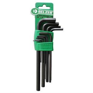 Jogo de Chave Hexagonal Longa de 1.5 a 10mm CRV - 220425SBR - BELZER