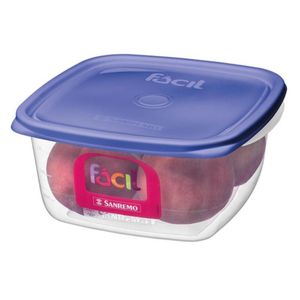 Pote Quadrado Cores Sortidas 1900ml - 130/6 - SANREMO