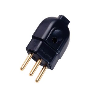 Plugue Macho Preto 2P+T de 20 Ampères e 250 Volts - 57403107 - TRAMONTINA