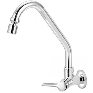 Torneira para Cozinha Clean 1/4 de Volta Bica Móvel 1168 C62 Cromada de Parede - VTP620CWB - ESTEVES