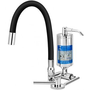 Torneira com Filtro para Cozinha ABS Omega 1/4 de Volta Bica Articulável C61 Preta e Cromada - ESTEVES