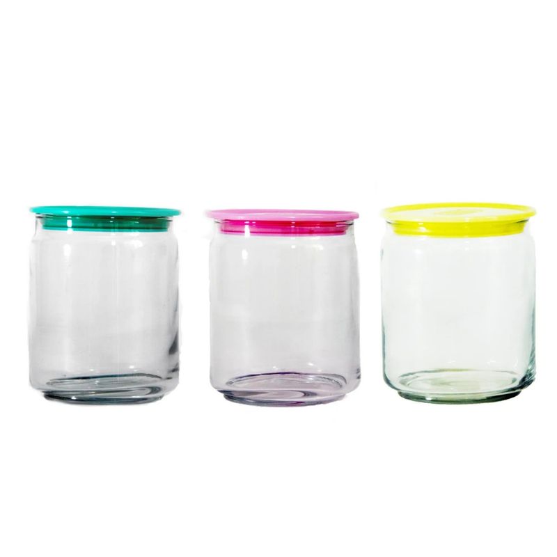 Kit-Porta-Mantimentos-com-6-Potes-de-Vidro-Canary-de-760ml-Sortidos---CN5---DOLCE-HOME