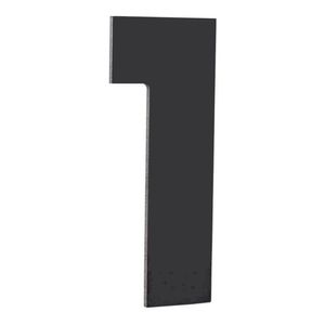 NUMERO ALUMINIO COMPOSTO ACM PRETO 1 125MM ATLAS