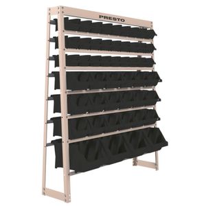 Kit Estante Gaveteiro com 49 Gavetas Preta - 93017 - PRESTO