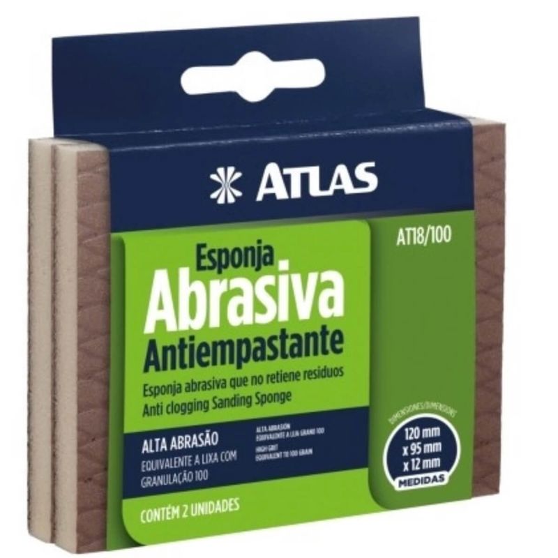 Esponja-Abrasiva-de-Alta-Abrasao-Flexivel-com-2-Unidades---AT18-100---PINCEIS-ATLAS