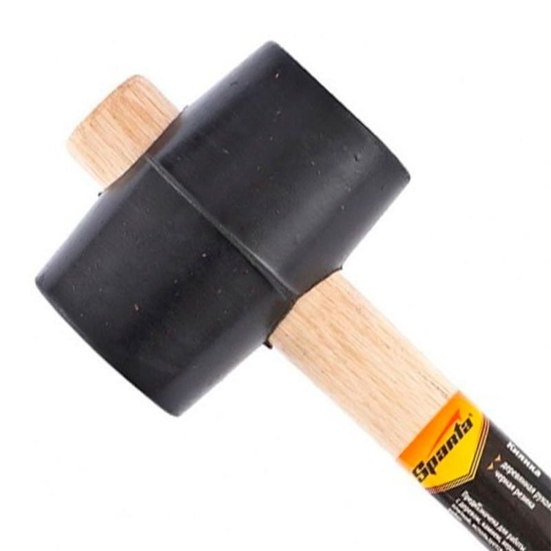 Martelo-de-Borracha-Preto-com-Cabo-de-Madeira-680g---1115555---SPARTA