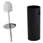 Suporte-Plastico-Preto-com-Escova-para-Banheiro-10x39cm---3434-151---BRINOX
