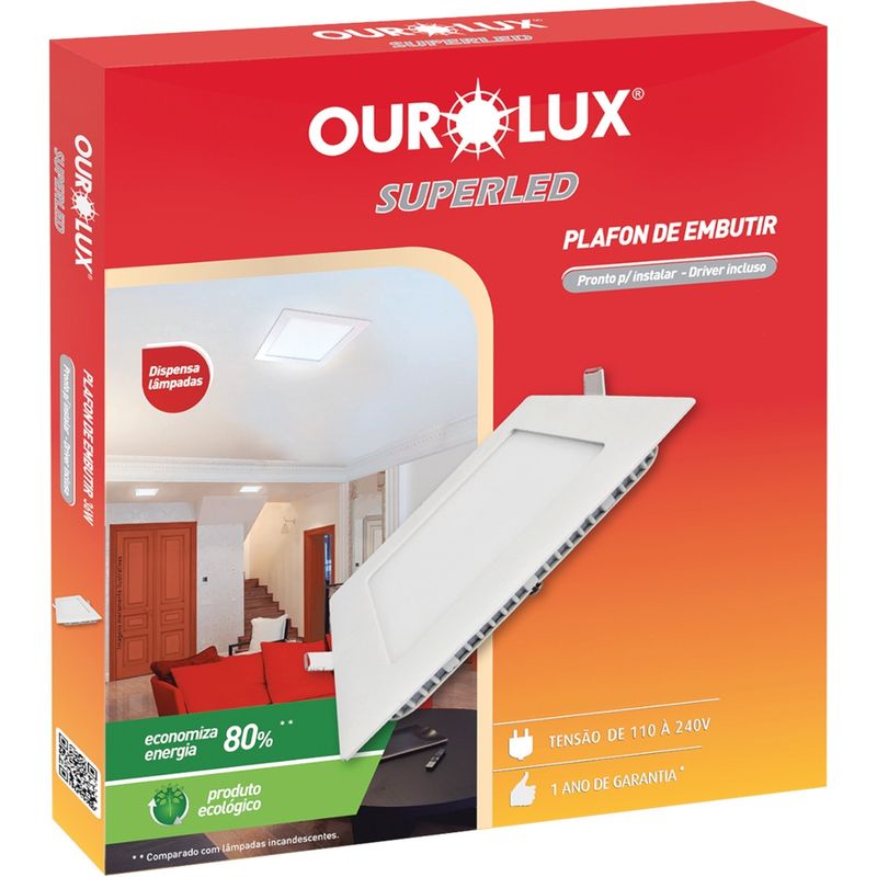 Plafon-LED-de-Embutir-2700K-Quadrado-36-Watts-Bivolt---03203A---OUROLUX
