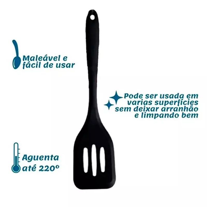 Espatula-de-Silicone-Furada-Chef-30cm---D0526---DOLCE-HOME