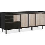 Gabinete-de-Cozinha-New-Elegance-194-Metros-Nero---Nero---941.194.023---LOCATT