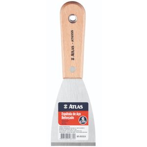 ESPATULA ACO REFORCADO CB MADEIRA 60MM ATLAS