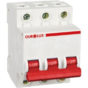 Disjuntor Tripolar Curva C 40 Ampères - 26091 - OUROLUX