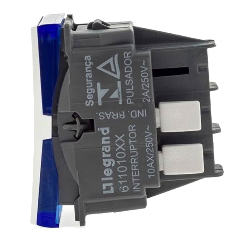 Interruptor-Simples-de-10-Amperes-250-Volts-Automatico-1M-Branco---611010BC---PIAL-PLUS