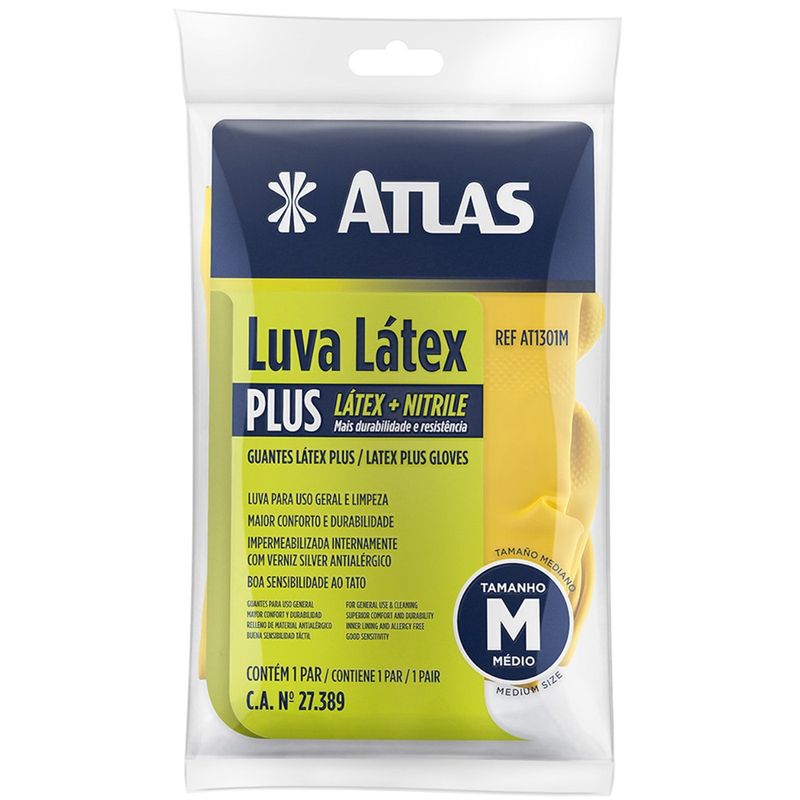 Luva-de-Latex-Plus-Amarela-Grande---AT1301G---PINCEIS-ATLAS