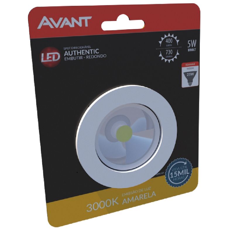 Spot-Led-Authentic-para-Embutir-AM3000K-5-Watts---863020571---AVANT