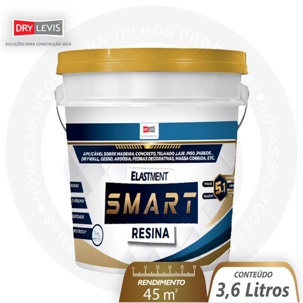 Imagem do produto Resina Smart 5 em 1 Impermeabilizante Incolor a Base de Água 3,6 Litros - SR0100036 - DRYLEVIS