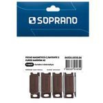 FECHO-MAGNETICO-COM-BATENTE-2-FUROS-MARROM-C--4PC---06930.0030.86---SOPRANO