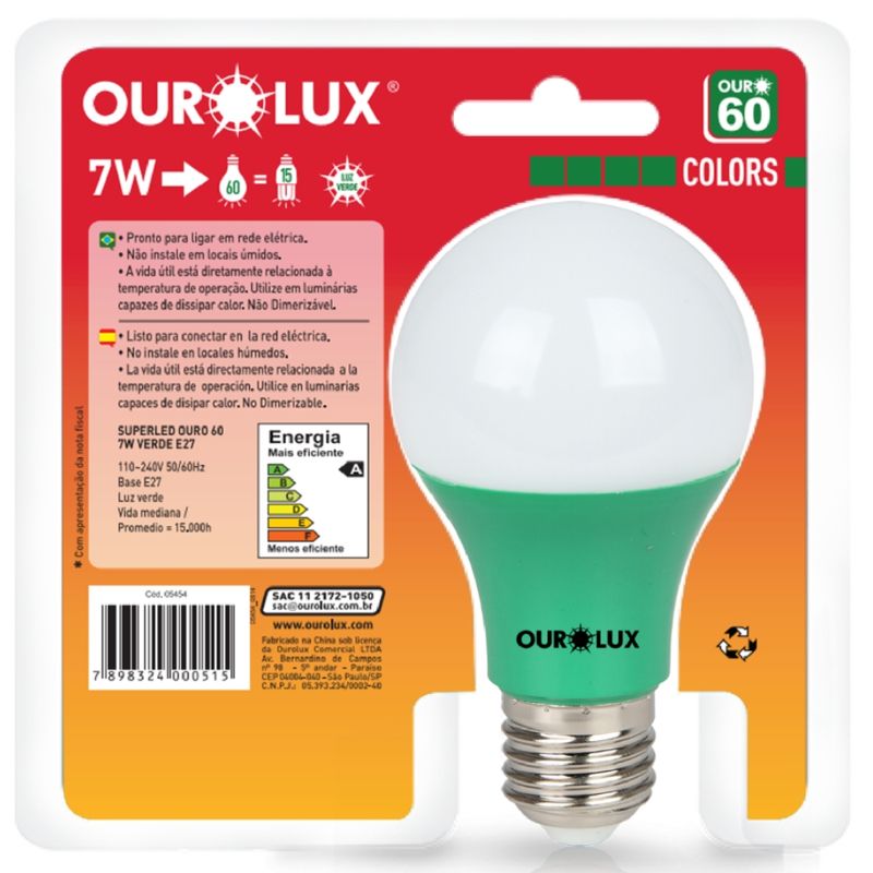 SUPERLED-OURO-60-COLORS-7W-VERDE-BIVOLT---05454---OUROLUX