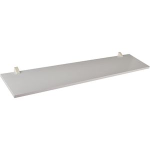 Prateleira em MDP com Suporte 20x100cm Branco - CLIP-20100-UV-BR - MULTIVISÃO