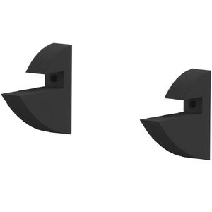 Prateleira em MDP com Suporte 20x60cm Preto - CLIP-2060-UV-PR - MULTIVISÃO