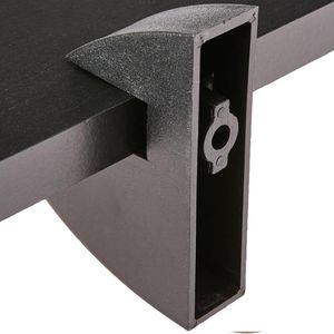 Prateleira em MDP com Suporte 20x40cm Preto - CLIP-2040-UV-PR - MULTIVISÃO