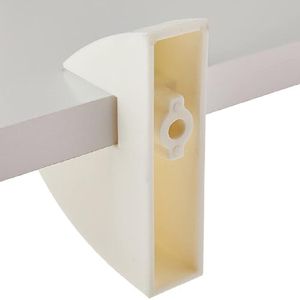 Prateleira em MDP com Suporte 25x80cm Branco - CLIP-2580-UV-BR - MULTIVISÃO
