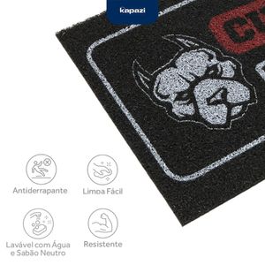 Capacho Vinil Pet Dog Cão Bravo - 40x60cm - KAPAZI