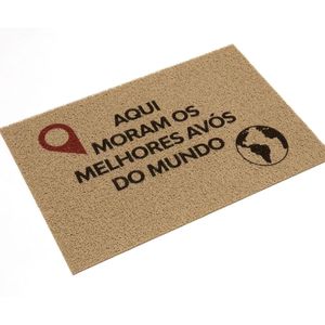 Capacho Super Print com Escrita Melhores Avós de 40x60cm - KAPAZI
