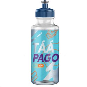 GARRAFA SQUEEZE FIT PET 500ML TAMPA SORTIDAS (BND)