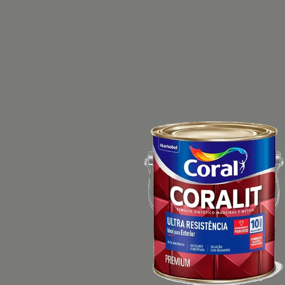 Esmalte Sintético Coralit Ultra Resistência Alto Brilho 3,6 Litros ...