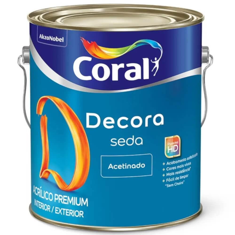 Imagem do produto Tinta Acrílica Acabamento de Seda Acetinado Branco - CORAL