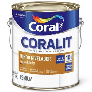 Fundo Sintético Nivelador Coralit 3,6 Litros Branco - 5203062 - CORAL