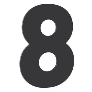 NUMERO ALUMINIO COMPOSTO ACM PRETO 8 125MM ATLAS