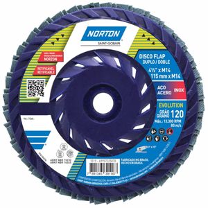 DISCO FLAP R822 FD 115X22 GR120 NORTON 69957325070