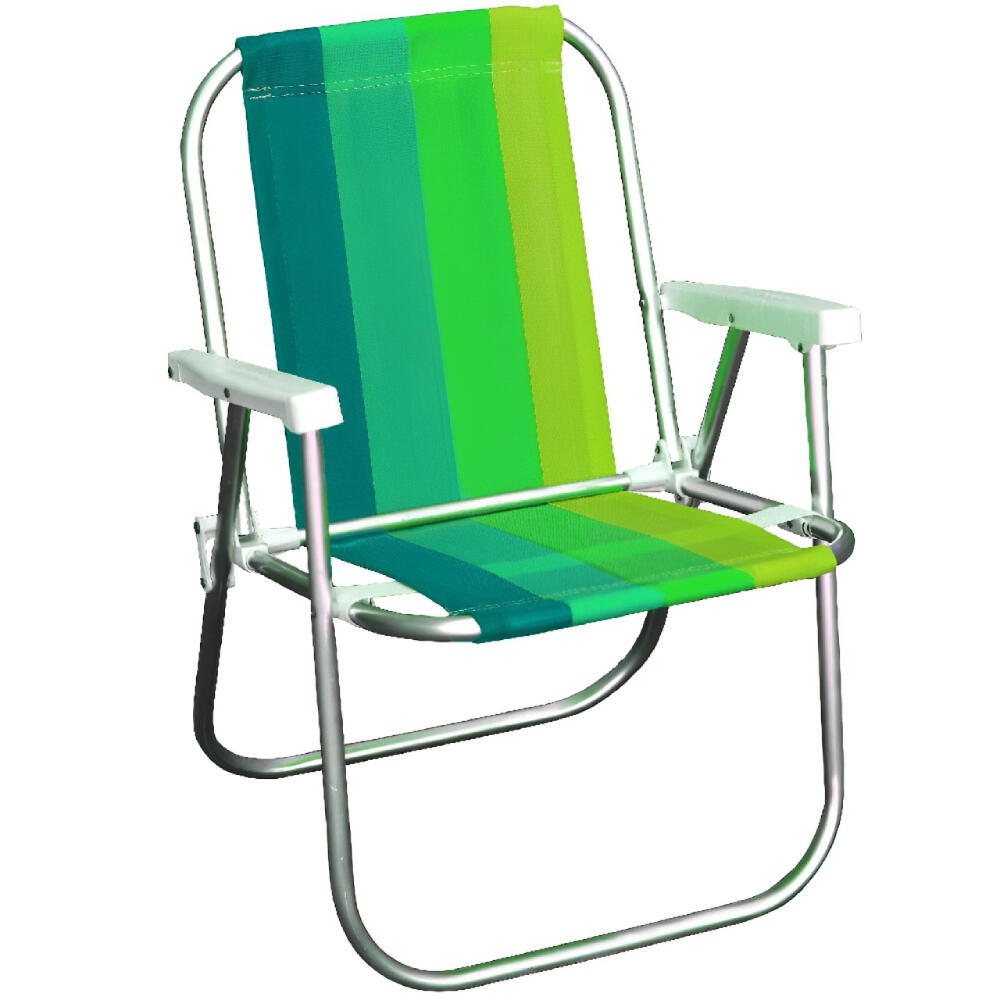 Imagem do produto Cadeira de Praia Varanda Alta Standart em Alumínio Cores Sortidas - CAD0047 - BOTAFOGO