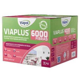 Cimento Impermeabilizante Flexível Viaplus 6000 Fibras 18 Kilos - V02118699 - VIAPOL
