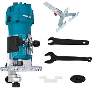 Tupia Manual Dupla isolação 1/4'' 6mm 530 Watts 30.000 RPM 220 Volts - 3709 - MAKITA