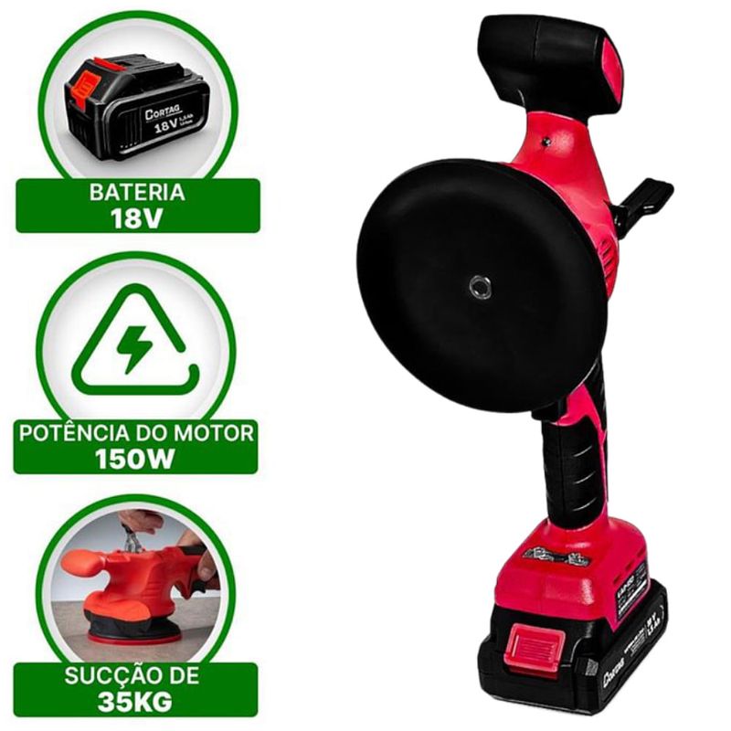 Maquina-de-Assentamento-para-Pisos-com-Ventosa-Vibratoria-Bivolt-150-Watts-a-Bateria-18-Volts---62311---CORTAG--1-