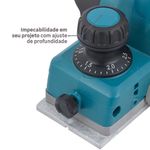 Plaina-Eletrica-620-Watts-220-Volts-3.1_4_-com-Profundidade-de-Corte-25-mm---KP0800---MAKITA--3-