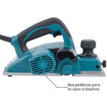 Plaina-Eletrica-620-Watts-220-Volts-3.1_4_-com-Profundidade-de-Corte-25-mm---KP0800---MAKITA--2-