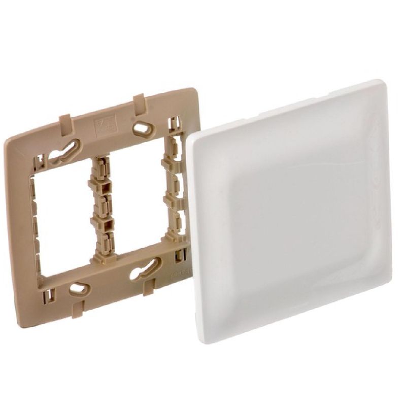 Placa Zeffia Cega Branca 4x4 - 680173 - PIAL