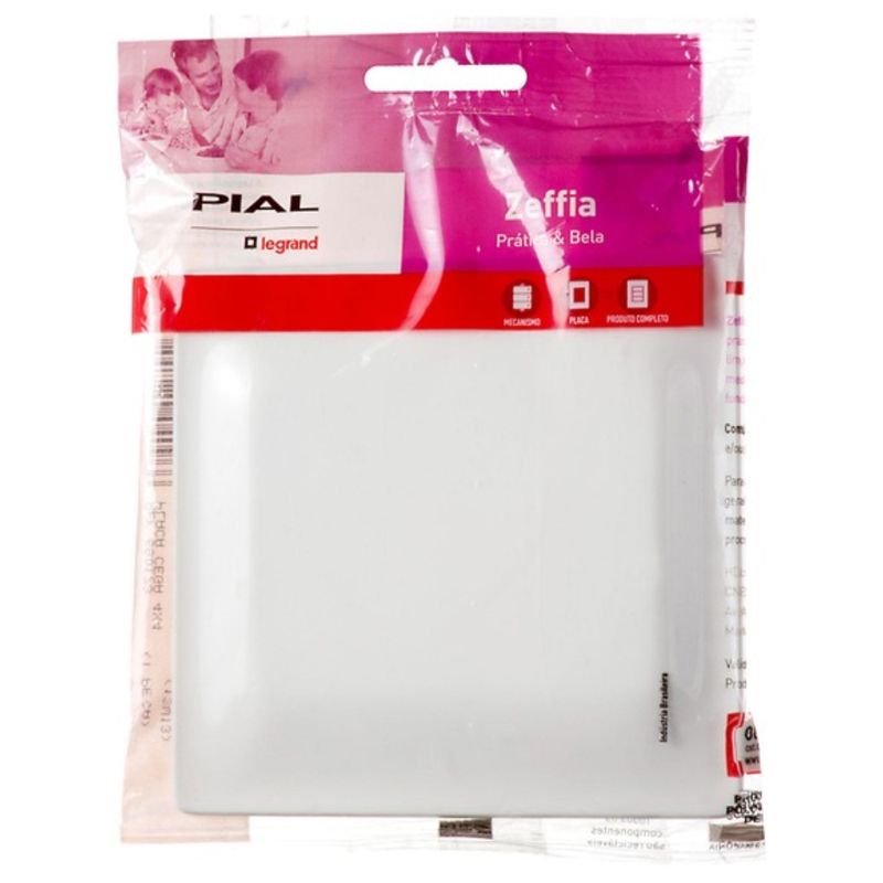 Placa Zeffia Cega Branca 4x4 - 680173 - PIAL -1-