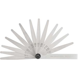 Calibre de Folga de  0,05 a 1,0mm com 13 Lâminas - 3595100013 - VONDER
