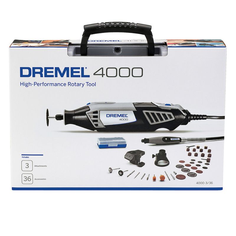 Micro Retifica 4000 220 Volts com 3 Acoplamentos, 36 Acessorios e Maleta - F0134000NC000 - DREMEL