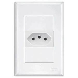 Tomada 2P+T 10A 250 Volts com Placa 4x2 Evidence - 10237424 - FAME