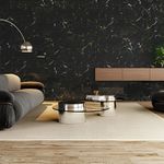 Porcelanato Saint Black Polido 119X119cm Caixa com 2,83m² _ 2 Pecas - 84081 - GAUDI