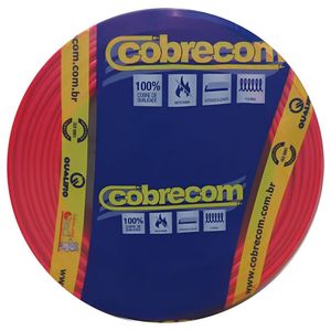 Cabo Flexicom de Cobre 2,5mm 750 Volts Vermelho com 100 Metros - 1150506401 - COBRECOM