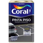 Tinta Acrilica Premium Para Piso Fosco Cinza Medio 18 Litros - CORAL